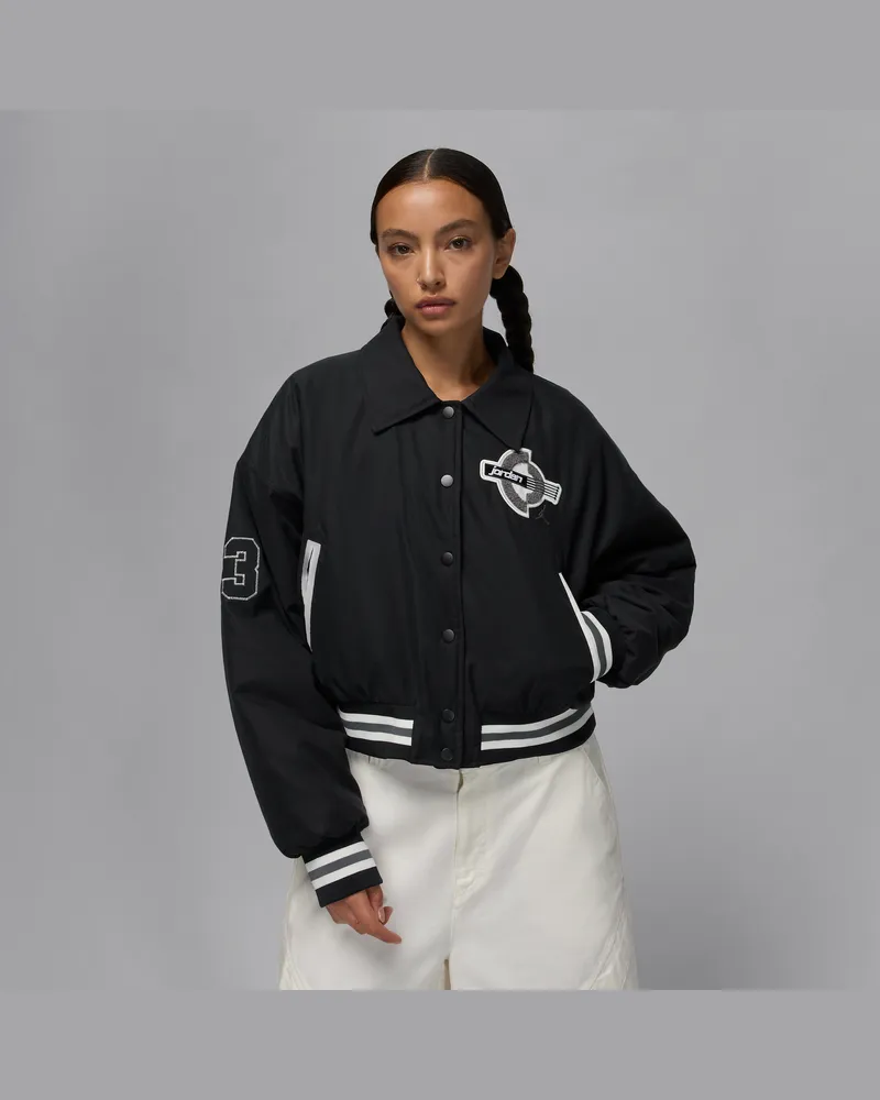 Jordan Brooklyn College-Jacke mit Therma-FIT-Technologie (Damen) - Schwarz Schwarz