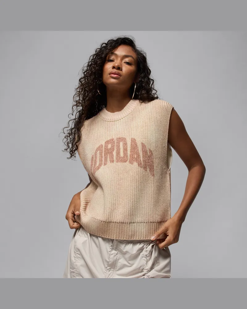 Jordan Flight Strickweste (Damen) - Braun Braun
