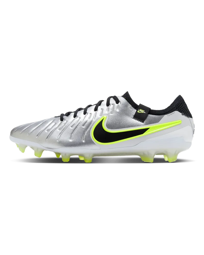 Nike Tiempo Legend 10 Elite Low-Top-Fußballschuh für normalen Rasen - Grau Grau