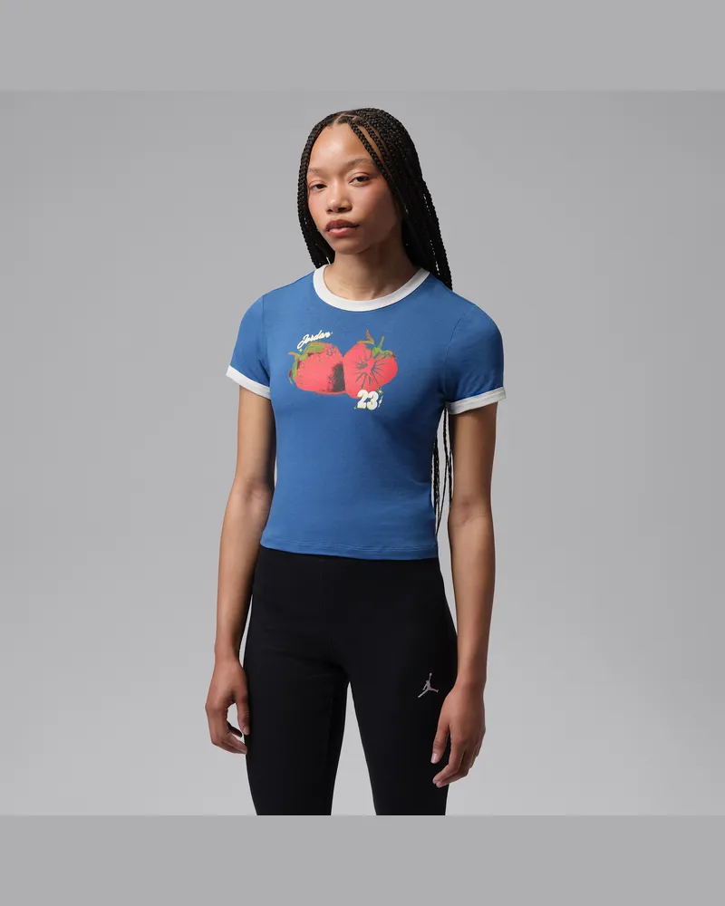 Jordan Ringer-T-Shirt (Damen) - Blau Blau