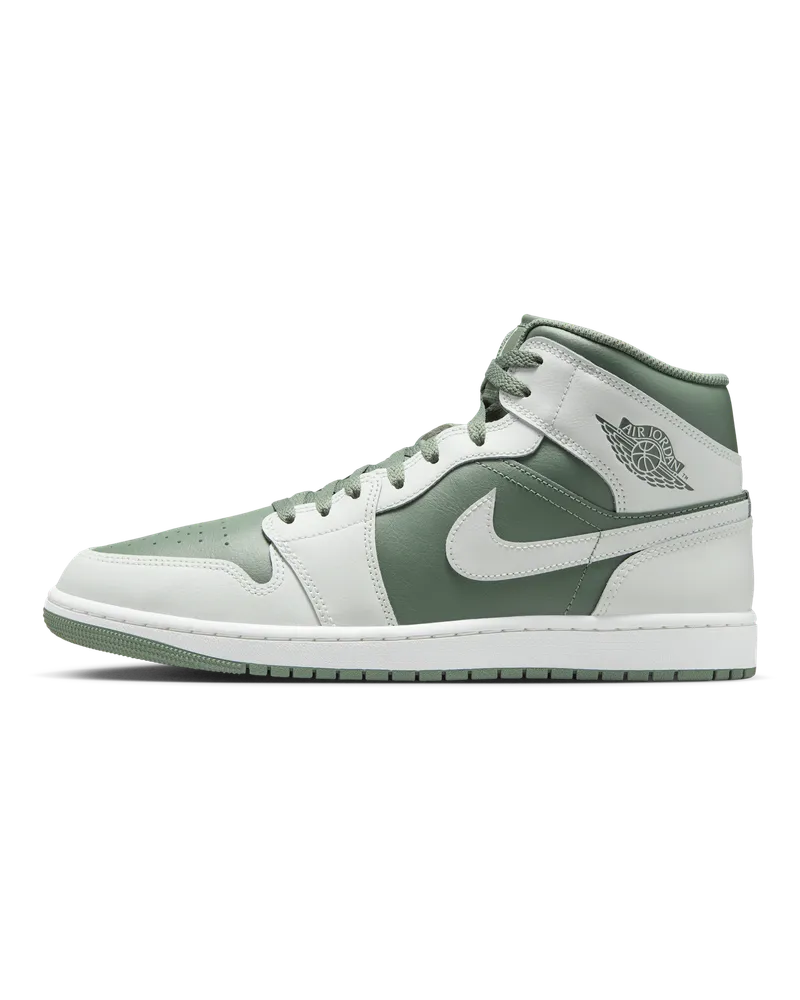 Jordan Air  1 Mid Herrenschuh - Weiß Weiß