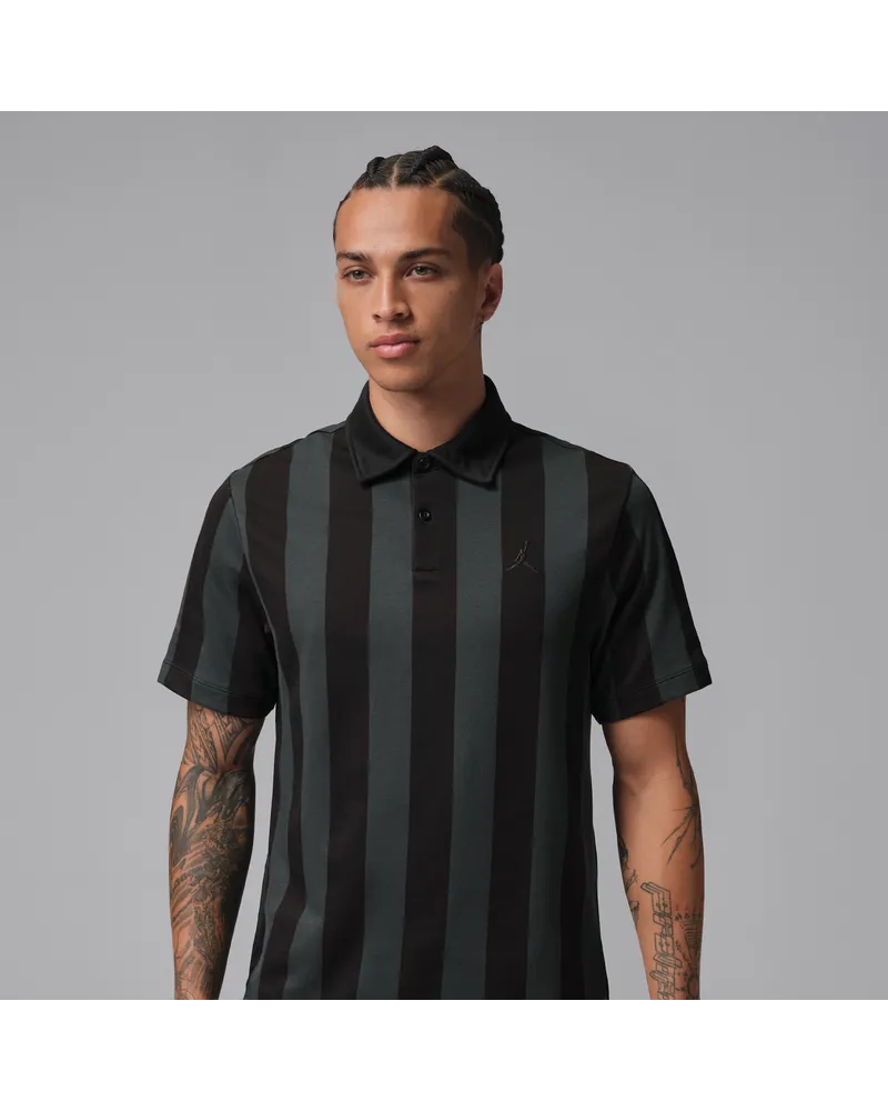 Jordan Sport Dri-FIT Golf-Poloshirt mit Print (Herren) - Schwarz Schwarz