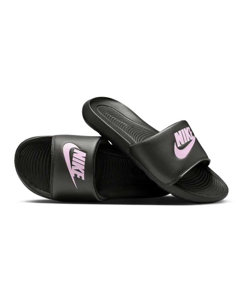 Nike Victori One Damen-Badeslipper - Schwarz Schwarz