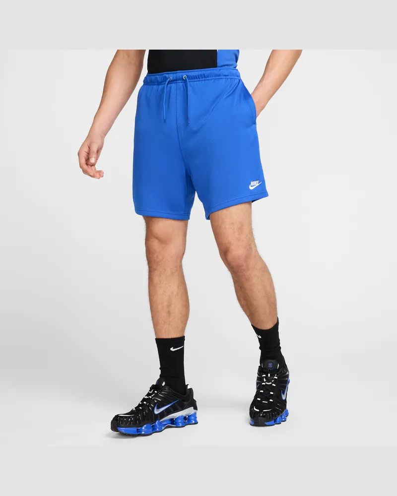 Nike Club Mesh-Flow-Shorts für Herren - Blau Blau