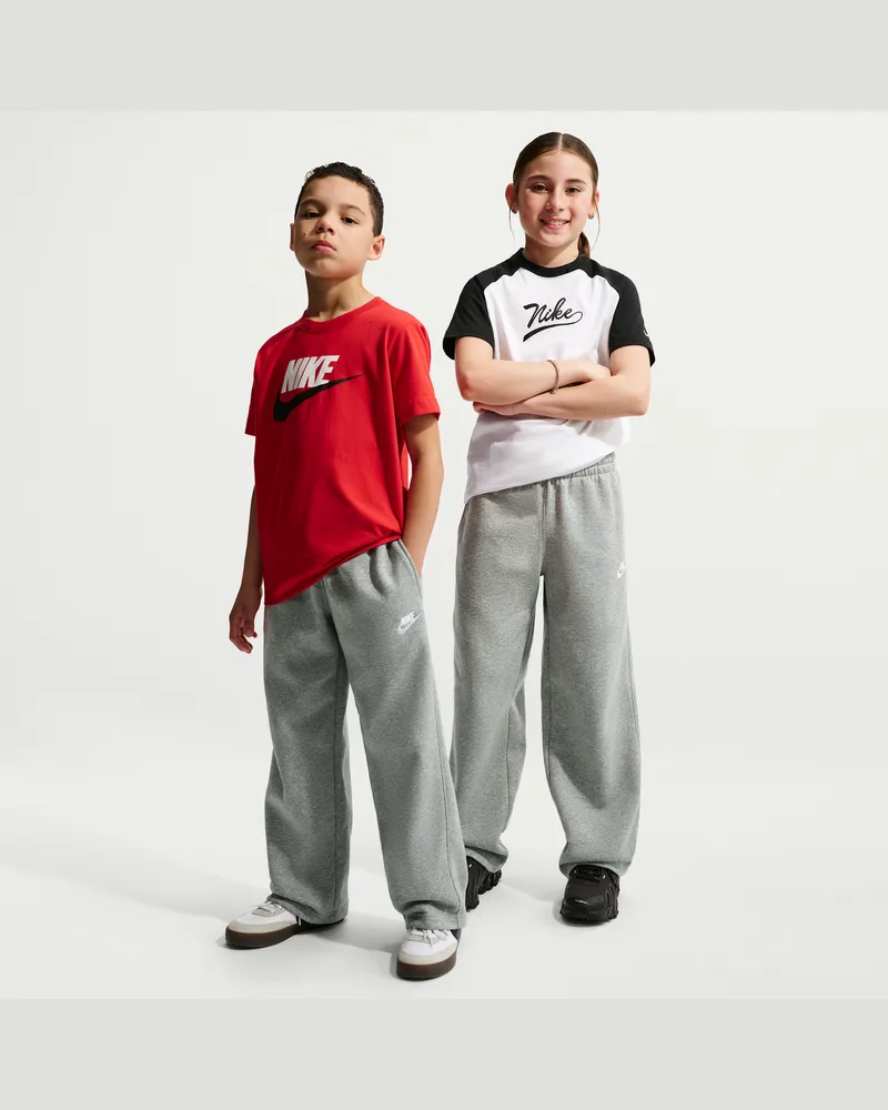 Nike weite Hose mit offenem Saum (Kinder) - Grau Grau