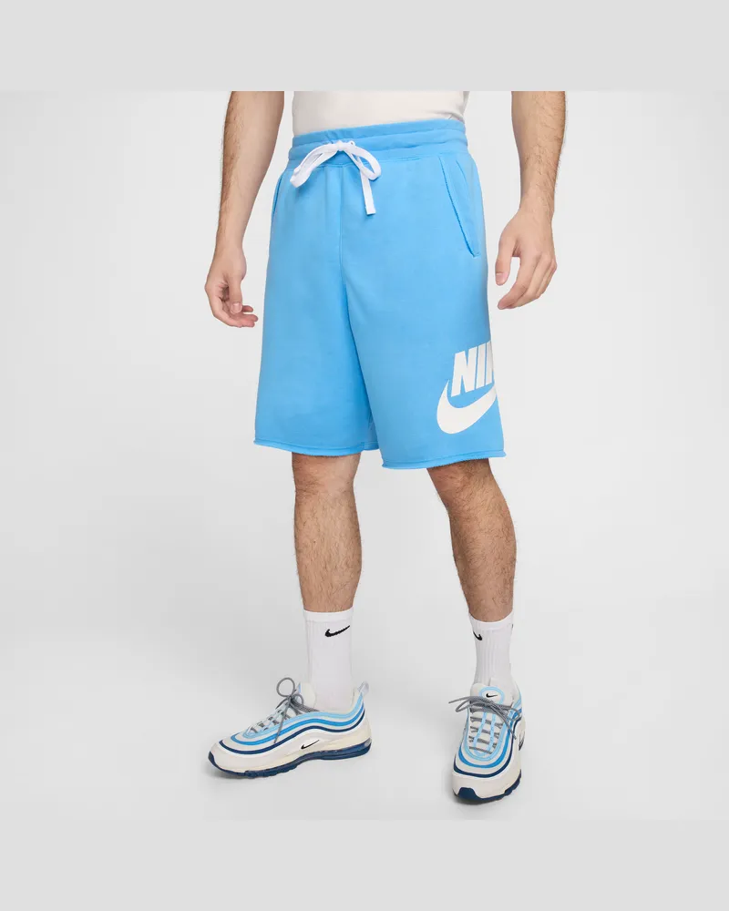Nike Club Alumni Herrenshorts aus French Terry - Blau Blau
