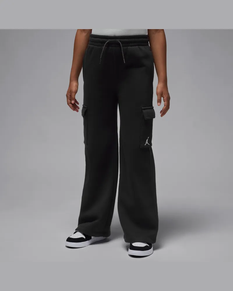Jordan Brooklyn Fleece-Cargohose (ältere Kinder) - Schwarz Schwarz