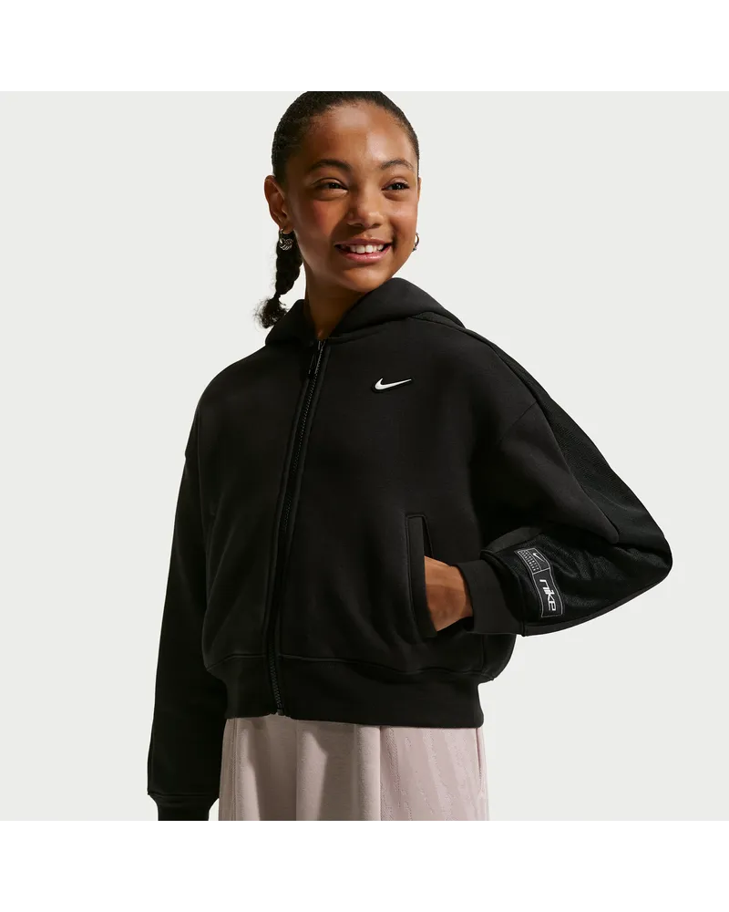 Nike Club Fleece Dance-Longsleeve (ältere Kinder, Mädchen) - Schwarz Schwarz
