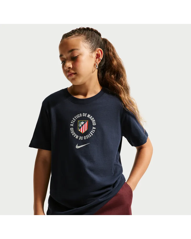 Nike Atlético Madrid  Fußball-T-Shirt (ältere Kinder) - Blau Blau