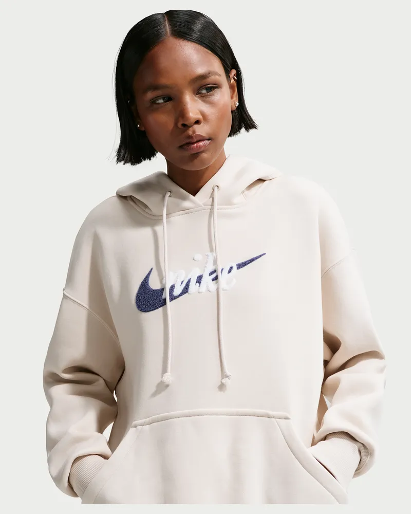 Nike Phoenix Oversize-Hoodie mit Logo für Damen - Braun Braun