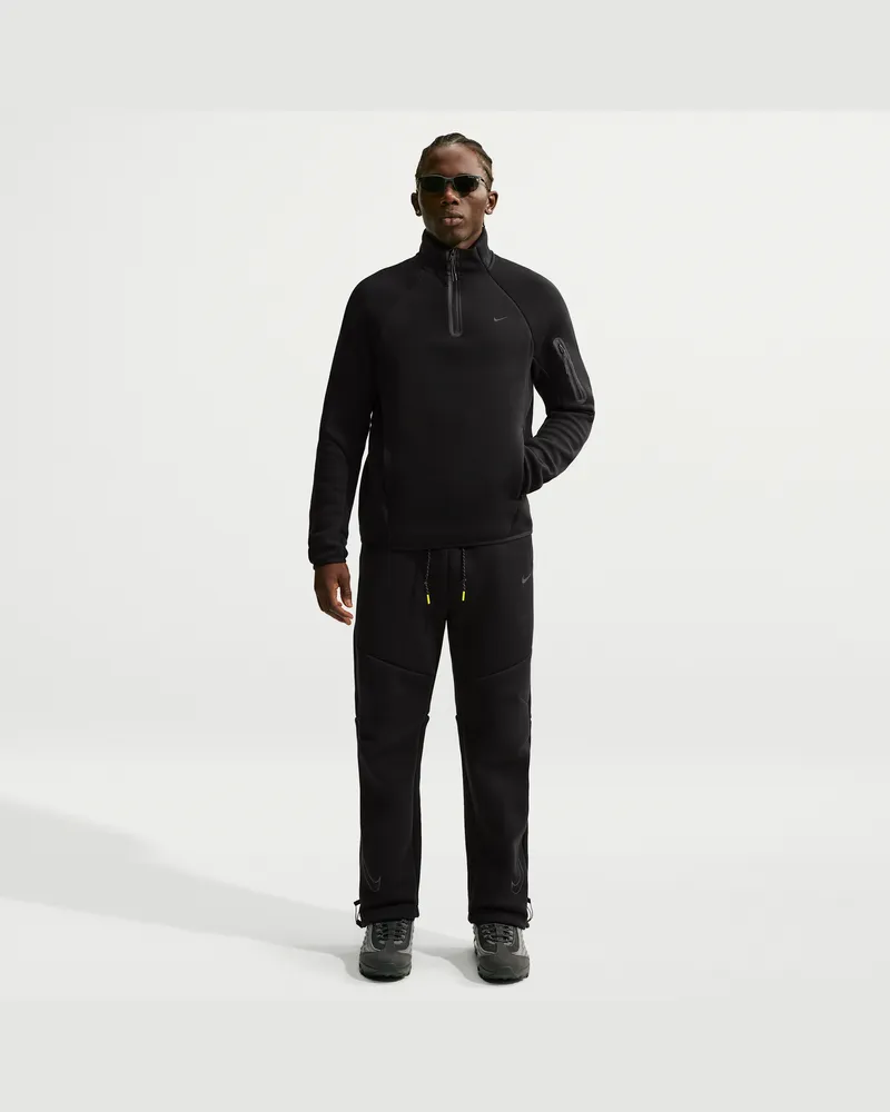 Nike Tech Fleece-Hose mit offenem Saum (Herren) - Schwarz Schwarz