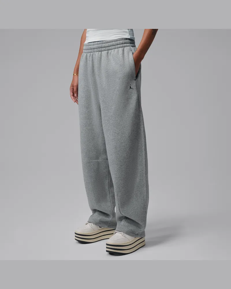 Jordan Brooklyn Damenhose mit weitem Bein - Grau Grau