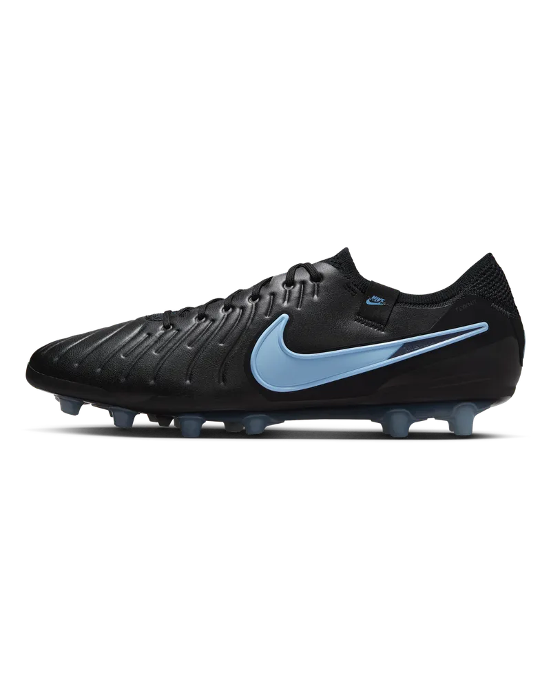 Nike Tiempo Legend 10 Elite Low-Top-Fußballschuh für Kunstrasen - Schwarz Schwarz
