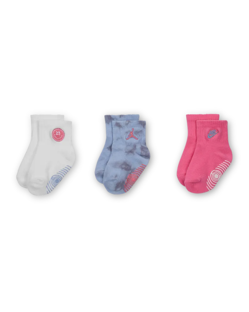 Jordan Blue Jeans und Bling Gripsöckchen (3 Paar) für Babys (12–24 M) - Blau Blau