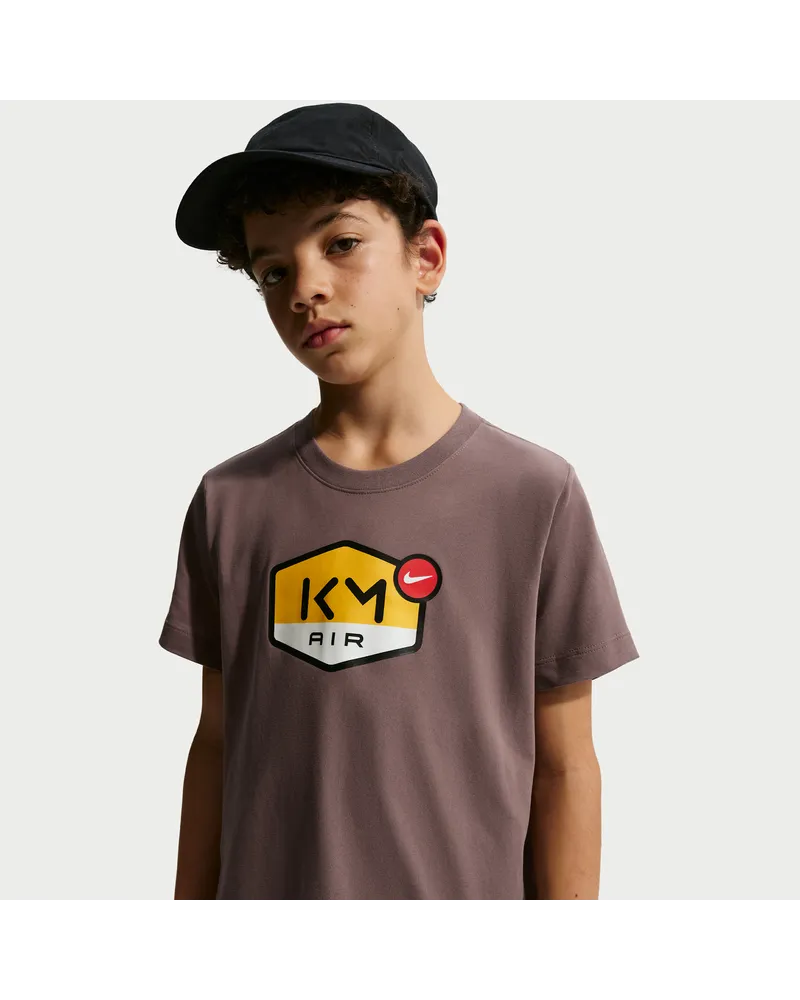 Nike Kylian Mbappé T-Shirt mit Dri-FIT-Technologie (ältere Kinder) - Braun Braun