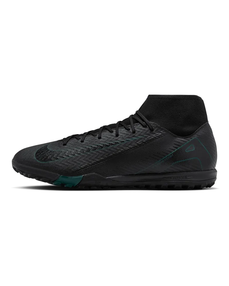Nike Mercurial Superfly 10 Academy TF High-Top Fußballschuhe - Schwarz Schwarz
