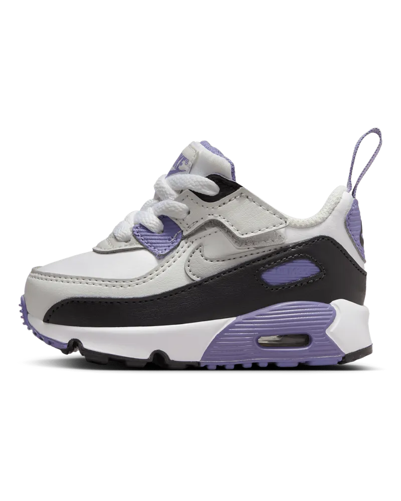Nike Air Max 90 EasyOn Schuh für Babys und Kleinkinder - Weiß Weiß