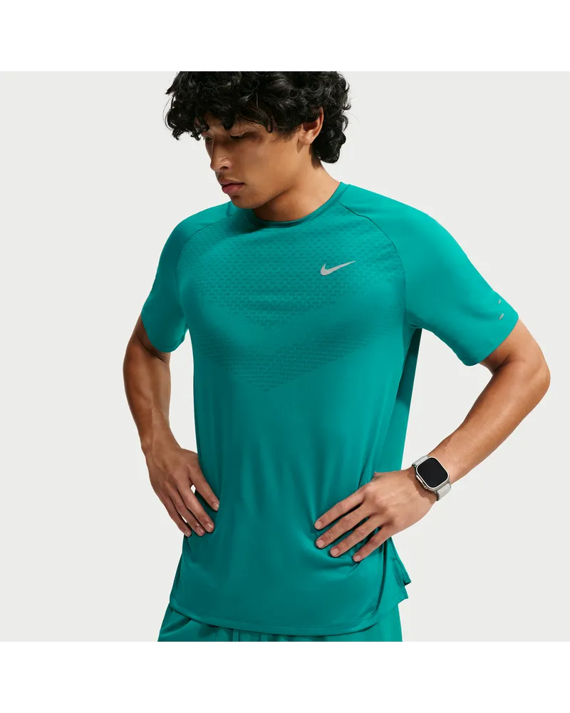 Nike Stride Dri-FIT ADV Kurzarm-Laufoberteil (Herren) - Blau Blau