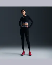 Nike Pro Sculpt Leggings in voller Länge mit hohem Bund (Damen) - Schwarz Schwarz