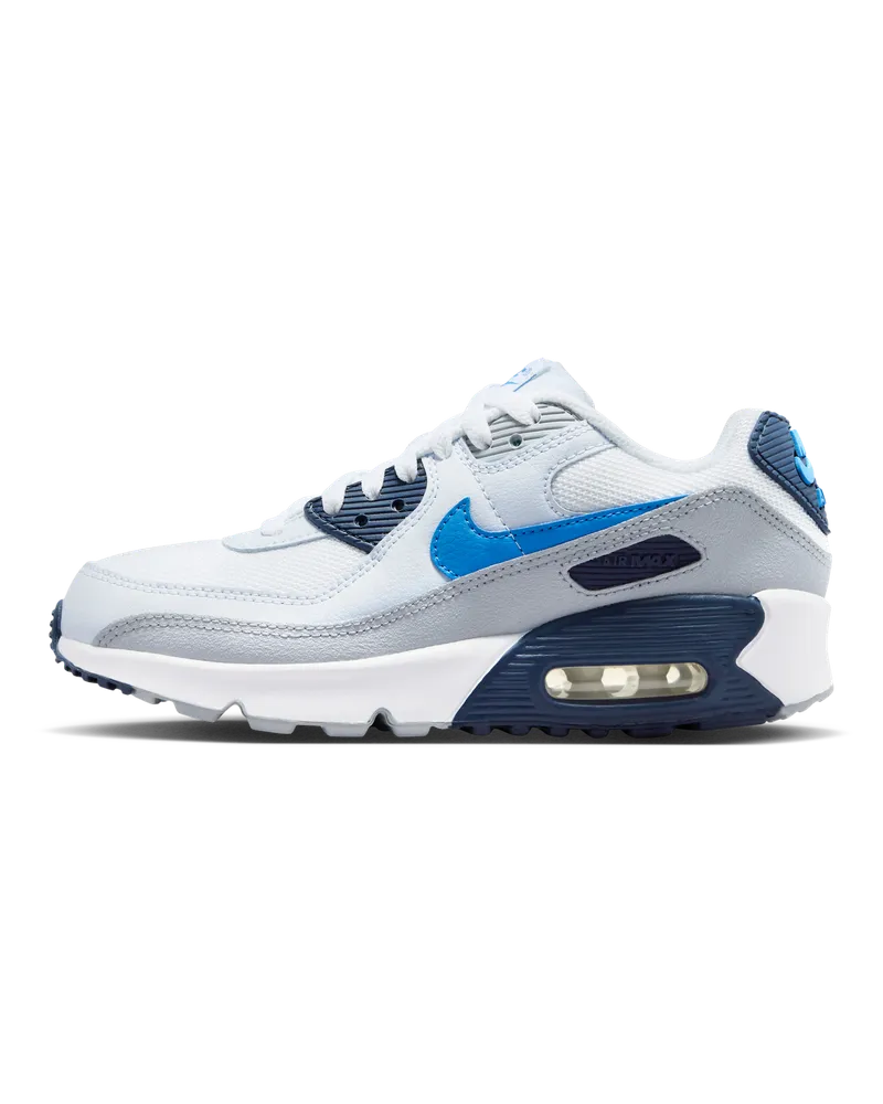 Nike Air Max 90 Schuh (ältere Kinder) - Weiß Weiß