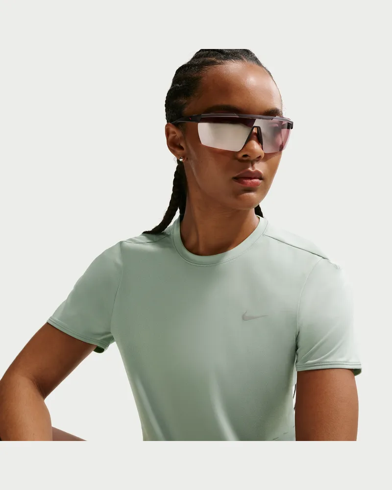 Nike Swift Dri-FIT Kurzarm-Laufoberteil (Damen) - Grün Grün