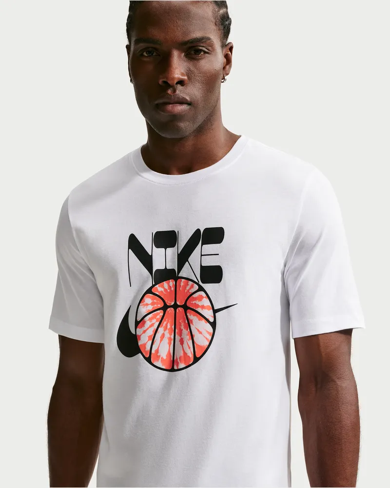 Nike Basketball-T-Shirt (Herren) - Weiß Weiß