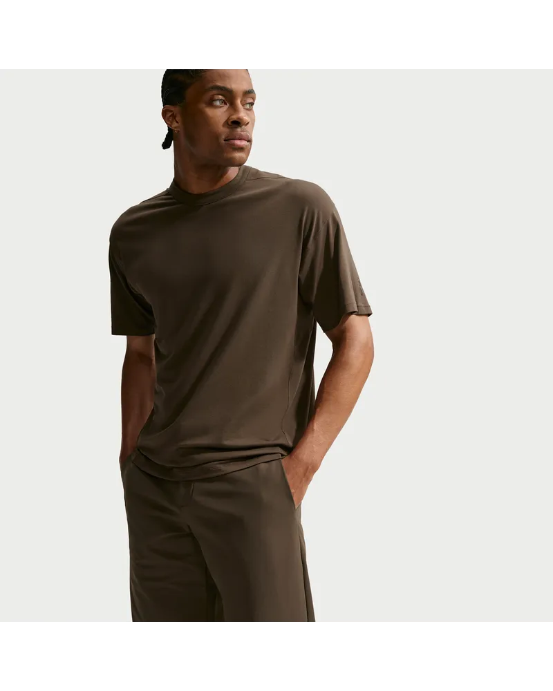 Nike 24.7 ImpossiblySoft Light Dri-FIT-Kurzarmshirt (Herren) - Braun Braun