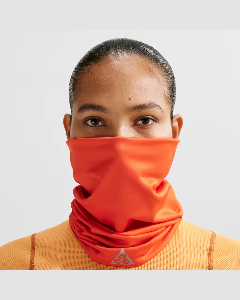 Nike ACG wendbares Traillauf-Halstuch mit UV-Schutz - Orange Orange