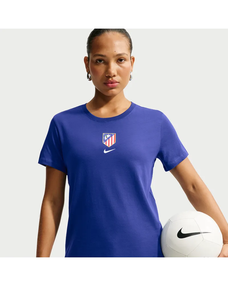 Nike Atlético Madrid  Fußball-T-Shirt (Damen) - Blau Blau