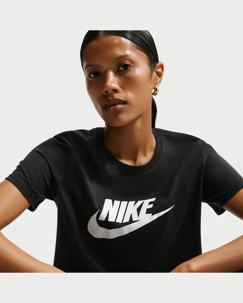 Nike Essentials Damen-T-Shirt mit Logo - Schwarz Schwarz