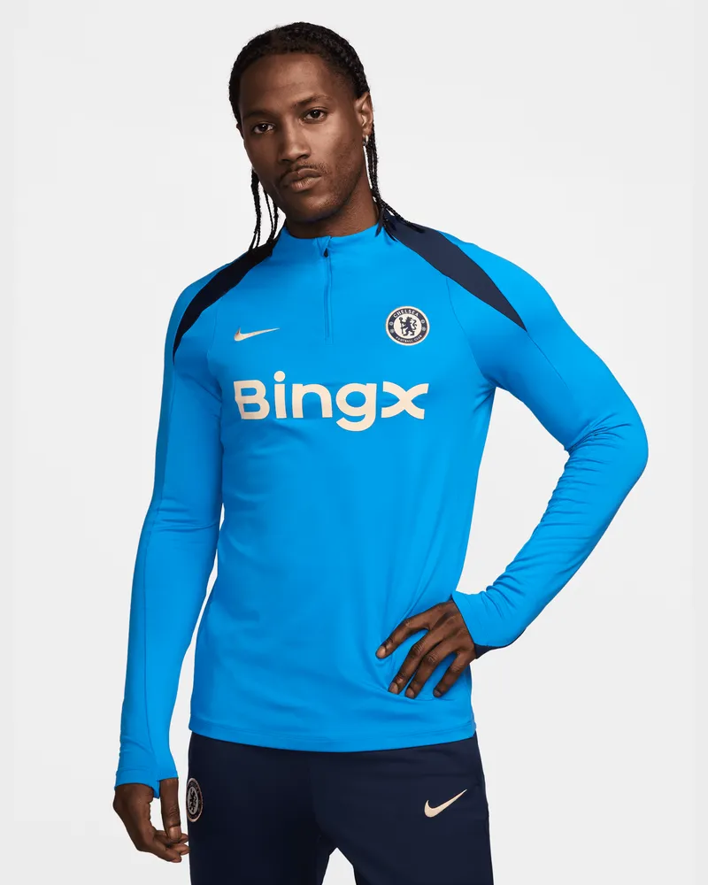 Nike FC Chelsea Strike  Dri-FIT Fußball-Drill-Oberteil für Herren - Blau Blau