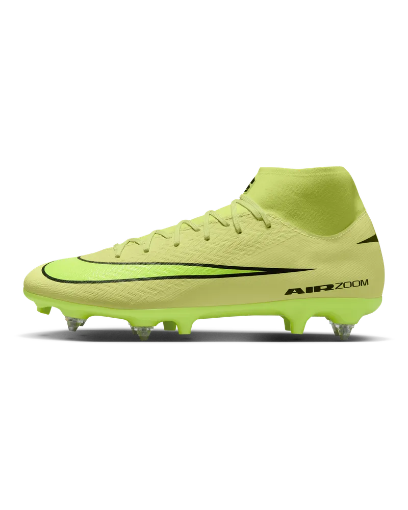 Nike Mercurial Superfly 10 Academy High-Top-Fußballschuh für weichen Rasen - Grün Grün