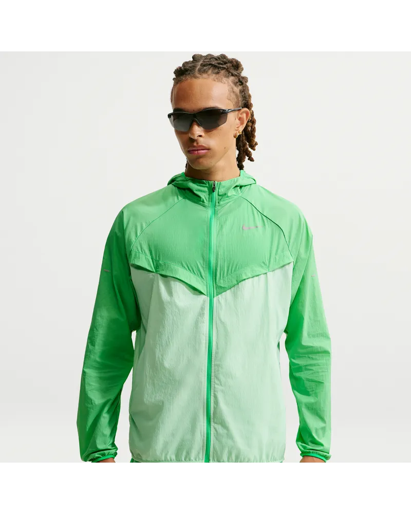 Nike Stride Repel-Laufjacke mit UV-Schutz (Herren) - Grün Grün