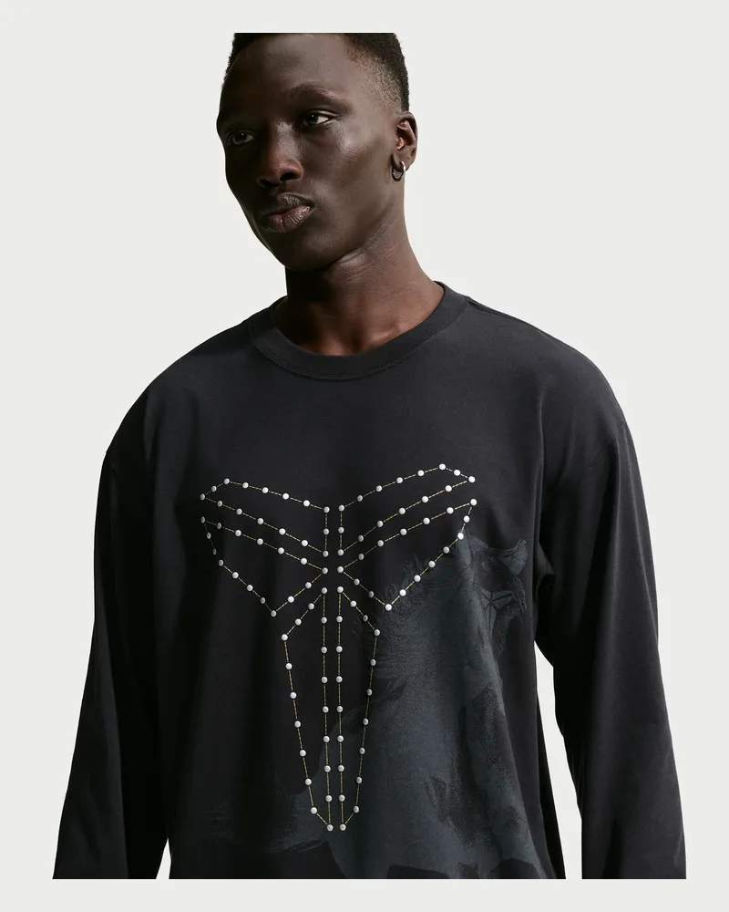 Nike Kobe Dri-FIT Longsleeve-Basketball-T-Shirt (Herren) - Schwarz Schwarz