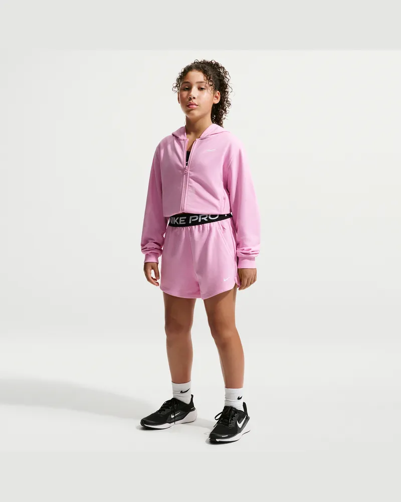 Nike Pro Fleece Dri-FIT-Shorts (ältere Kinder, Mädchen) - Pink Pink