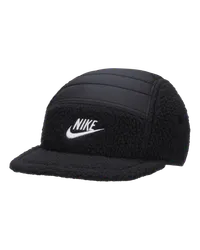 Nike Fly Cap unstrukturierte 5-Panel-Cap mit flachem Schirm - Schwarz Schwarz