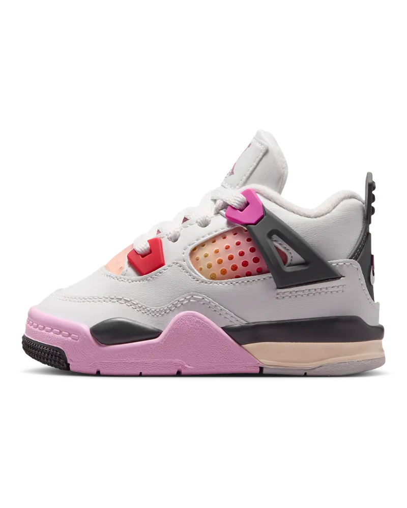Jordan 4 Retro "Comic" Schuh (Babys/Kleinkinder) - Weiß Weiß