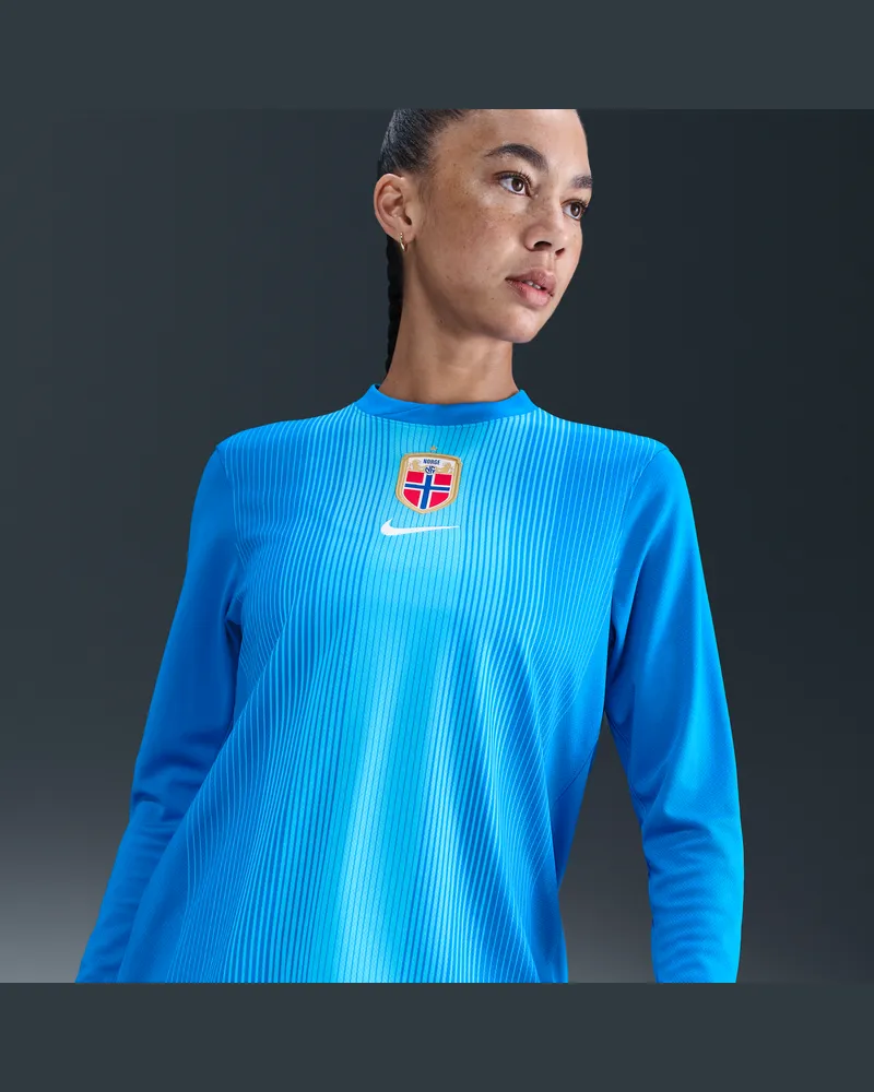 Nike Norwegen 2025/26 Stadium Goalkeeper  Dri-FIT Replika-Longsleeve-Fußballtrikot (Damen) - Blau Blau