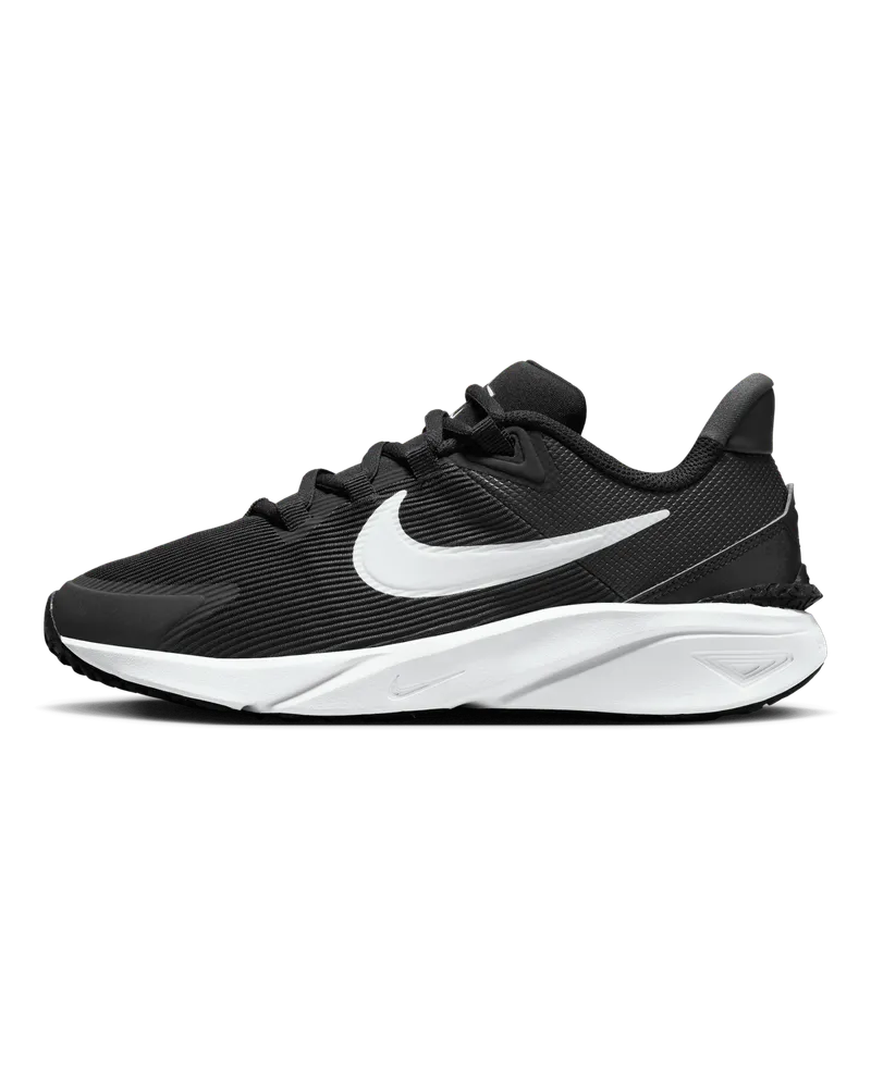 Nike Star Runner 4 Straßenlaufschuh für ältere Kinder - Schwarz Schwarz
