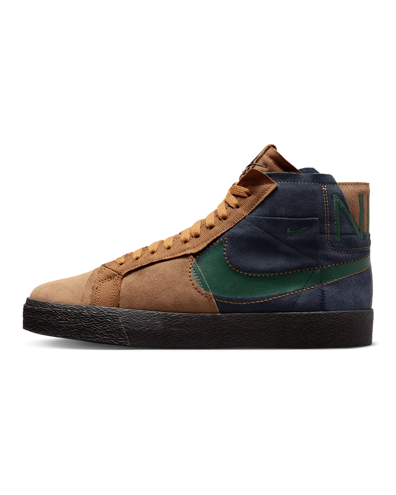 Nike SB Zoom Blazer Mid Premium Skateboardschuh - Braun Braun