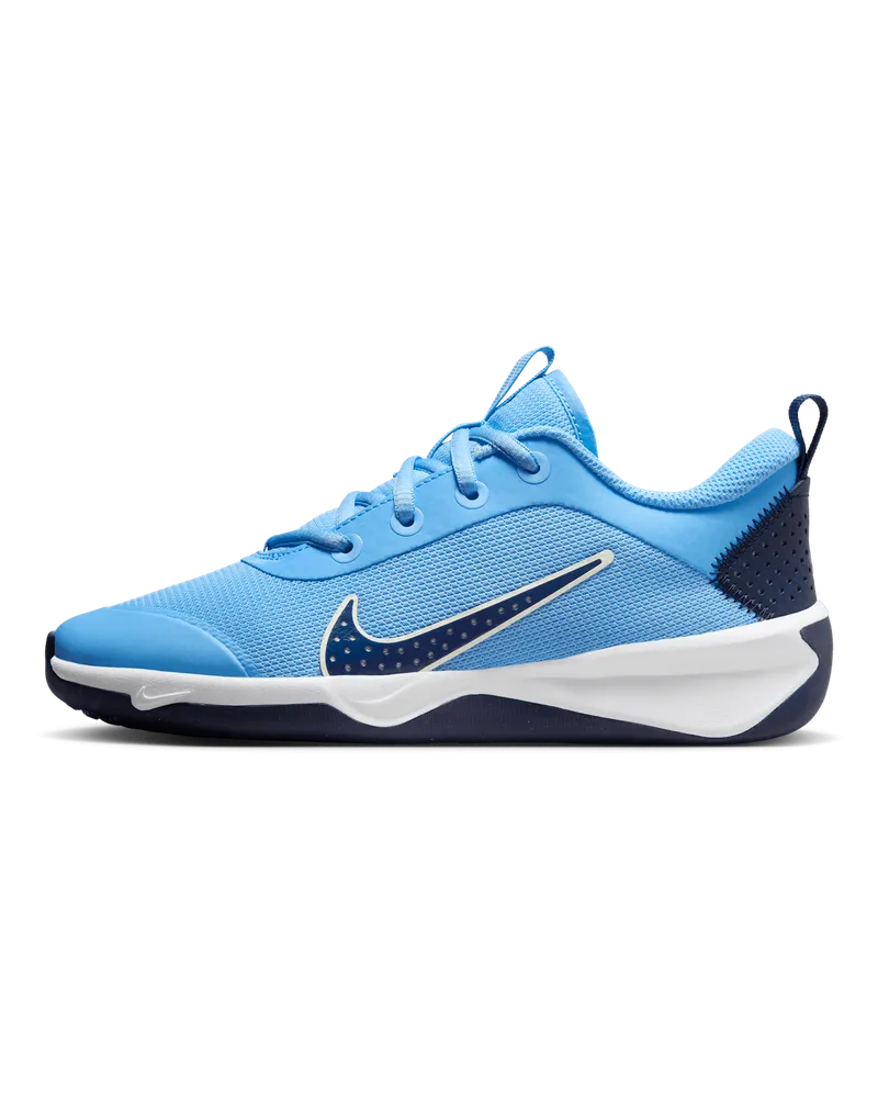 Nike Omni Multi-Court Hallenschuh für ältere Kinder - Blau Blau