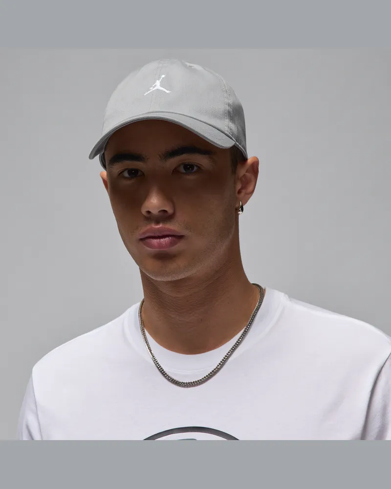 Jordan Club unstrukturierte Cap mit gebogenem Schirm - Grau Grau