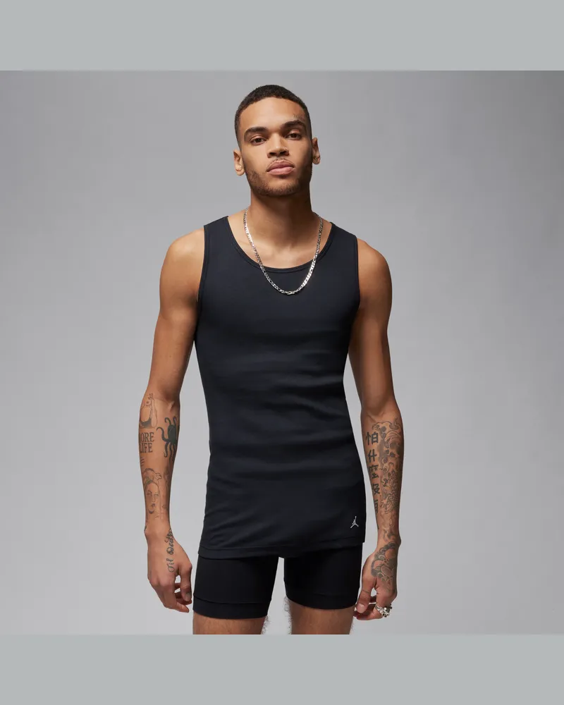 Jordan Flight Base Tanktops (Herren, 2er-Pack) - Schwarz Schwarz