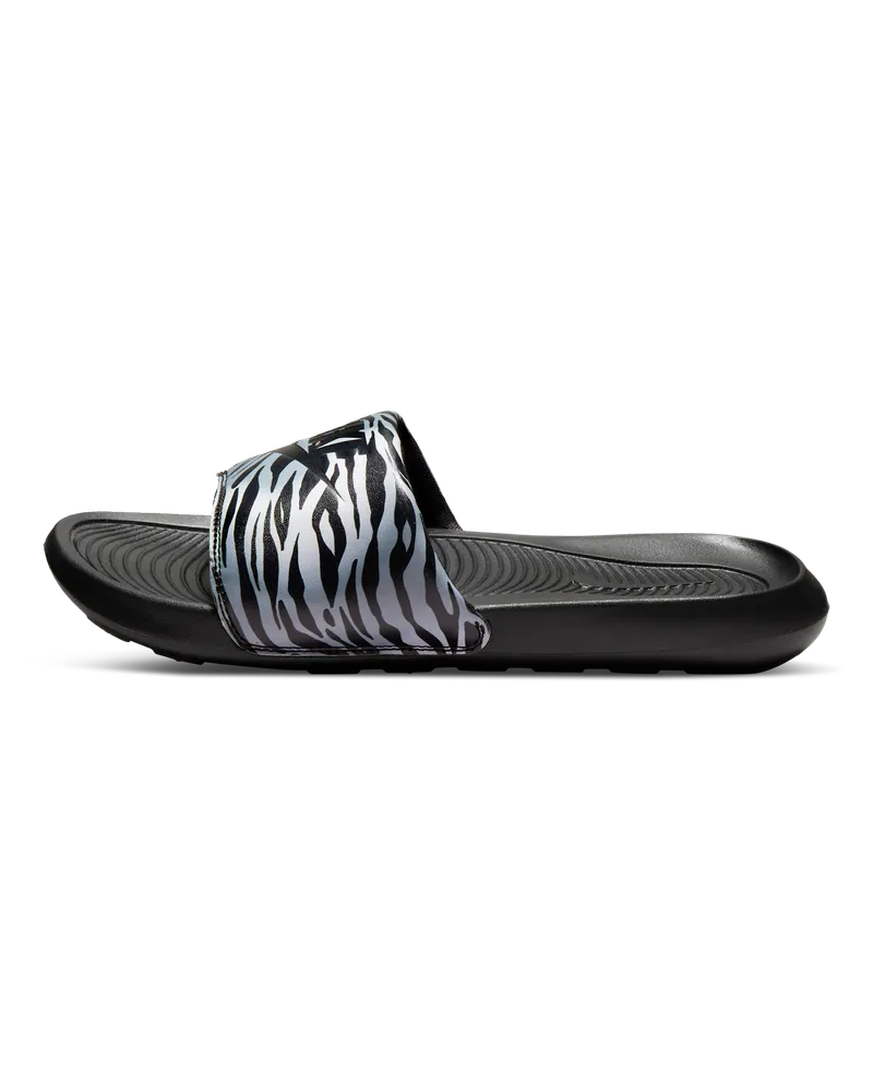 Nike Victori One Damen-Slides mit Print - Schwarz Schwarz