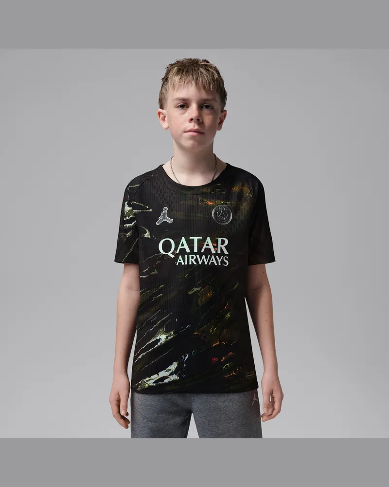 Jordan Paris Saint-Germain 2026 Spieltag-Edition  Dri-FIT ADV authentisches Fußballtrikot (ältere Kinder) - Schwarz Schwarz