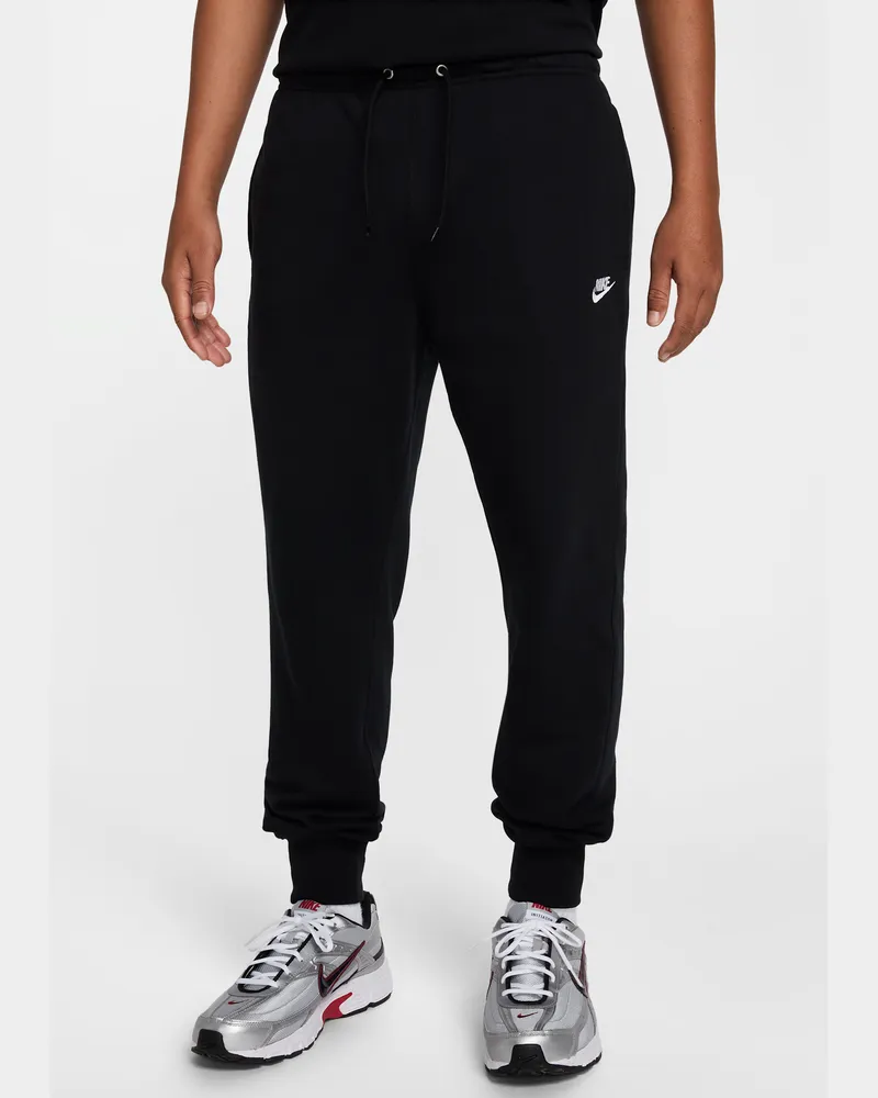 Nike Club Jogger aus French-Terry (Herren) - Schwarz Schwarz