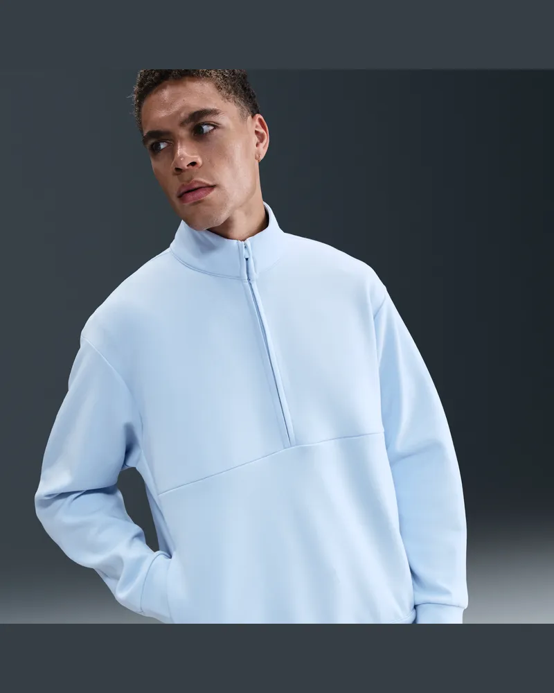 Nike 24.7 ImpossiblySoft Oberteil mit Dri-FIT-Technologie und Halbreißverschluss (Herren) - Blau Blau