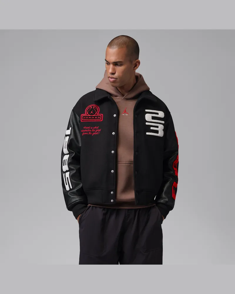Jordan Flight College-Jacke (Herren) - Schwarz Schwarz