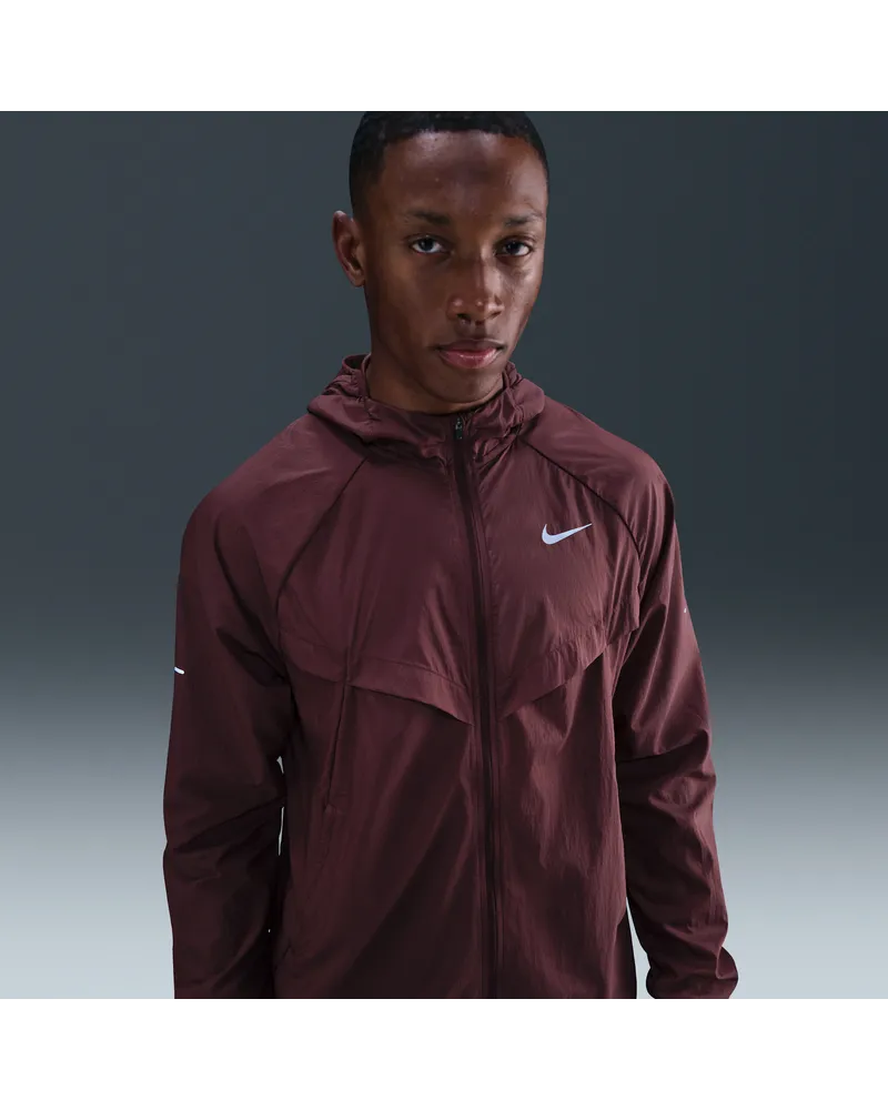 Nike Stride Repel-Laufjacke mit UV-Schutz (Herren) - Rot Rot