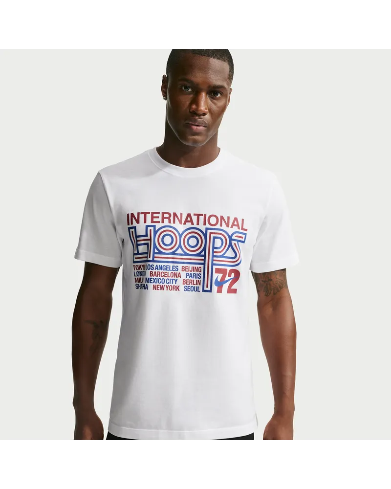 Nike Basketball-T-Shirt (Herren) - Weiß Weiß